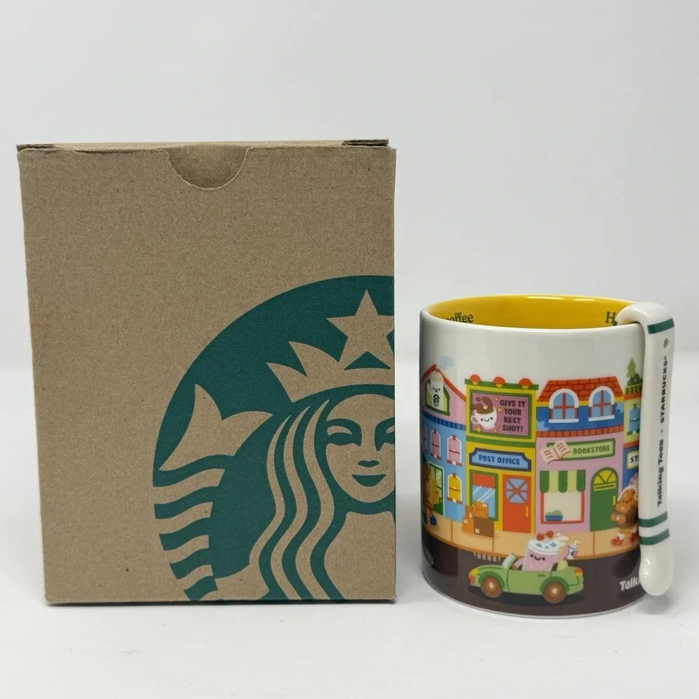 Starbucks Singapore Talking Toes Town Mug w/ Stirrer 30th Anniversary 2026 Rare‎